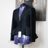 Single breasted asymmetrical peplum women blazer, made to measure