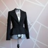 Single breasted asymmetrical peplum women blazer, made to measure